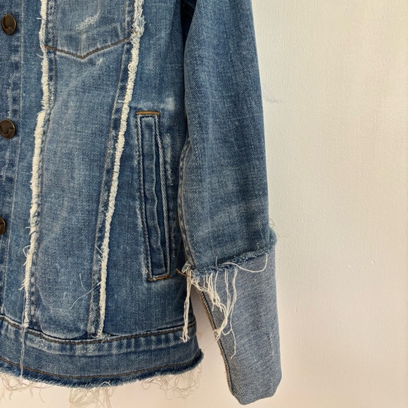JOE’S JEANS Women’s Distressed Denim Jean Jacket, Size XS, Like New Condition - Picture 4 of 11